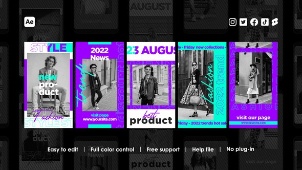 Videohive Trendy Instagram Stories 42424105 Product Promo template preview