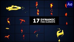 Videohive Dynamic Fire Elements | After Effects 57625659 Openers template preview