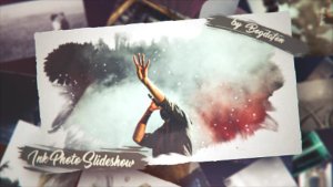 Ink Photo Slideshow Video Displays template preview