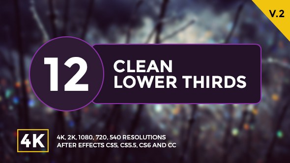 Lower Thirds Video Displays template preview