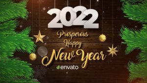 Christmas and New Year Opener 2022 Video Displays template preview