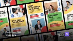 Videohive Social Media Reels - Hiring Info After Effects Template Product Promo template preview