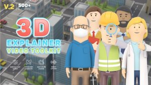Videohive 3D Characters Explainer Toolkit v2 Product Promo template preview