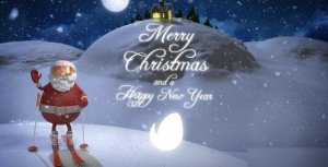 Videohive Christmas Santa Ski Openers template preview