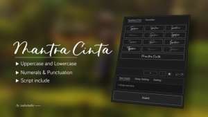Videohive Animated Typeface - Mantra Cinta Titles template preview