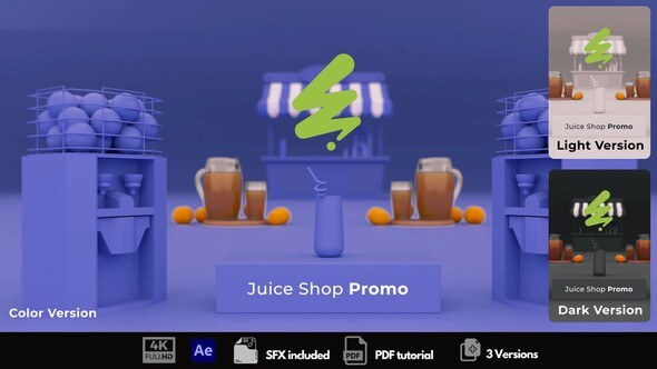 Videohive Juice Shop Promo Openers template preview
