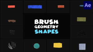 Videohive Brush Geomerty Shapes | After Effects Elements template preview