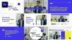 Digital Corporate Promo Premiere Pro template preview