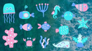 Videohive Sticker Pack - Children Graphic Ocean Life After Effects Project Template Elements template preview