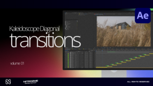 Videohive Kaleidoscope Diagonal Transitions Vol. 01 Elements template preview