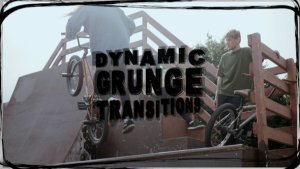 Dynamic Grunge Transitions Premiere Pro template preview