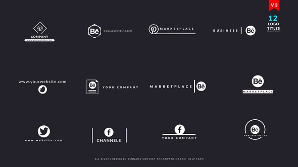 Videohive Logo Titles V3 Logo Stings template preview