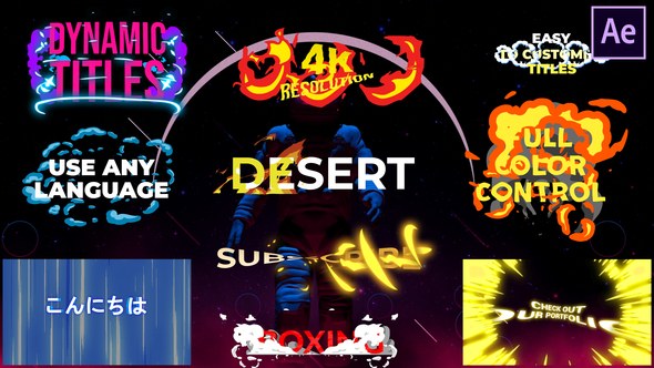 Videohive Dynamic Titles | After Effects Titles template preview