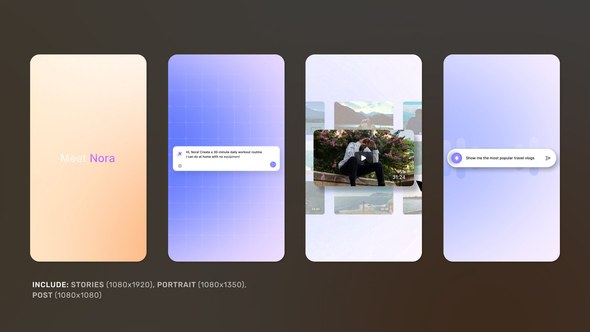 Videohive Vertical Ai Assistant Openers template preview