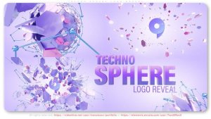Videohive Techno Sphere Logo Reveal Logo Stings template preview