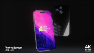 Videohive Black Phone Screen Mockup Product Promo template preview