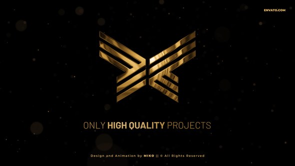 Videohive Gold Logo Opener 51740440 Logo Stings template preview