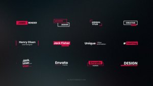 Videohive 20 Simple Titles 22793851 Titles template preview