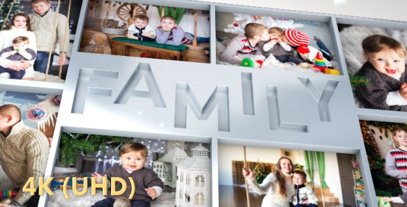 Videohive Family Photo Slideshow Video Displays template preview