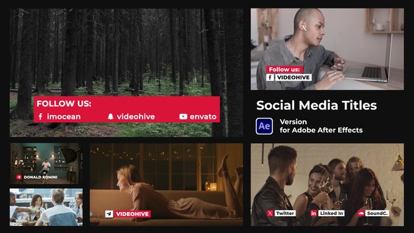 Videohive Social Media Titles 44836594 Elements template preview