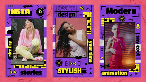 Videohive Trendy Street Stories Openers template preview