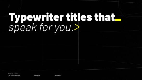 Videohive Typewriter  AE Titles template preview
