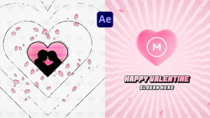 Videohive Valentine Retro Logo Reveal Logo Stings template preview