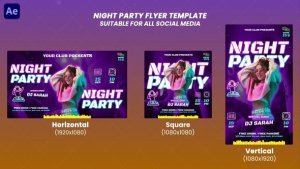 Videohive Night Party Flyer Openers template preview