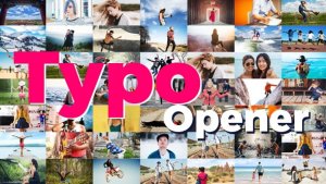 Dynamic Typo Opener Video Displays template preview