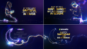Videohive Islamic Greetings // Ramadan and Eid Greetings // Muslim Pray Ramadan template preview