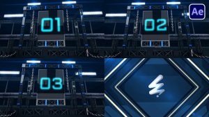 Videohive 3D Count Down Opener Openers template preview