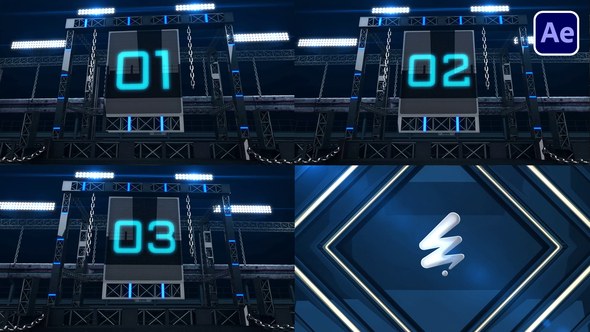 Videohive 3D Count Down Opener Openers template preview