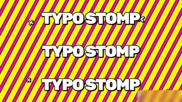 Videohive Typography Stomp 50524493 Openers template preview