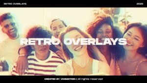 Videohive Retro Overlays Elements template preview