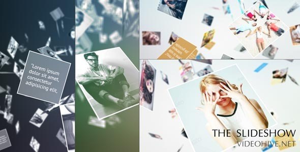 Videohive Falling Slideshow Openers template preview