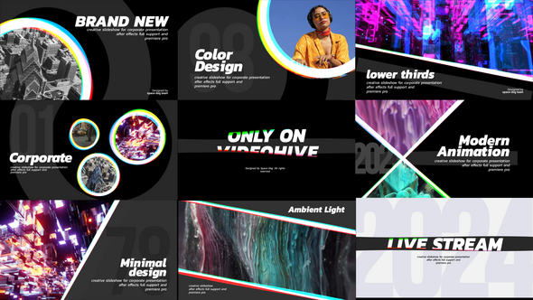 Videohive Typography for presentation Titles template preview