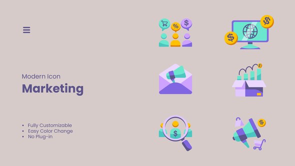 Videohive Marketing Element Elements template preview