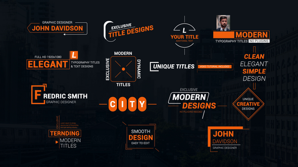 Videohive Title Animations & Lower Thirds Elements template preview