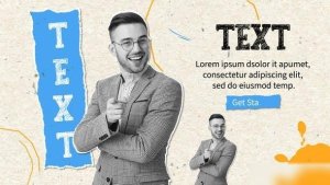 Videohive Funky Paper Slideshow Video Displays template preview