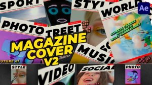 Videohive Photo and Video - Magazine Cover Video Displays template preview