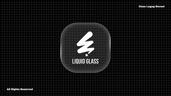 Videohive Liquid Glass Logo 60879697 Logo Stings template preview