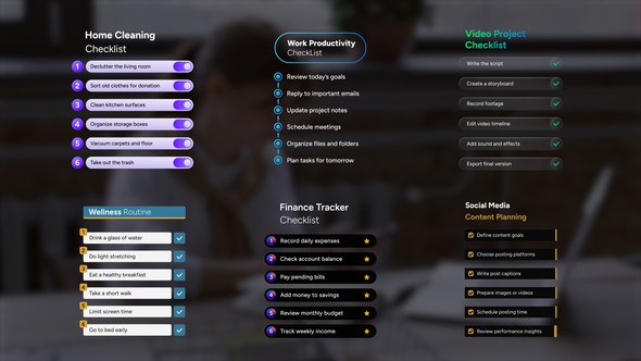 Videohive Checklist Elements Elements template preview