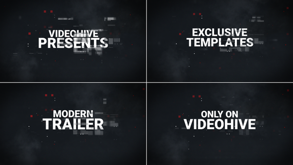 Videohive Cinematic Action Trailer // Glitchy Trailer Titles template preview