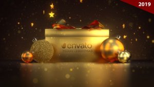Christmas / Gift Logo Ident (2018) Video Displays template preview