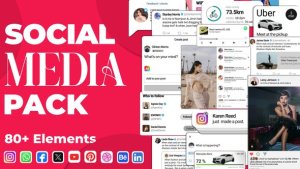 Videohive Social Media Pack 55874489 Elements template preview