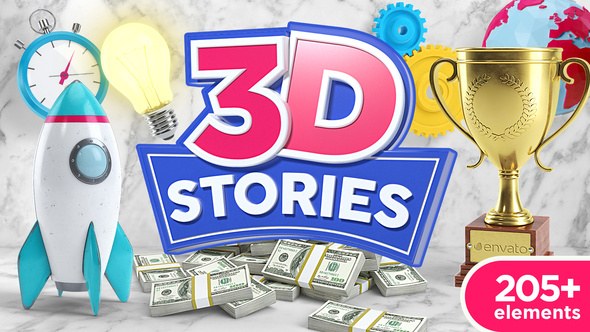 3D Explainer Toolkit Video Displays template preview