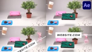 Videohive Realistic Coffee Break Scene for After Effects Openers template preview