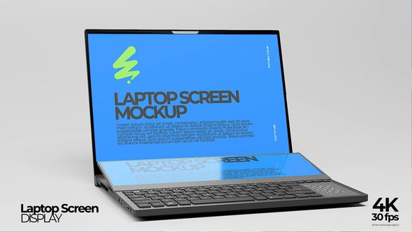 Videohive Laptop Screen Display Video Displays template preview