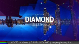 Videohive Slideshow Diamond Titles template preview