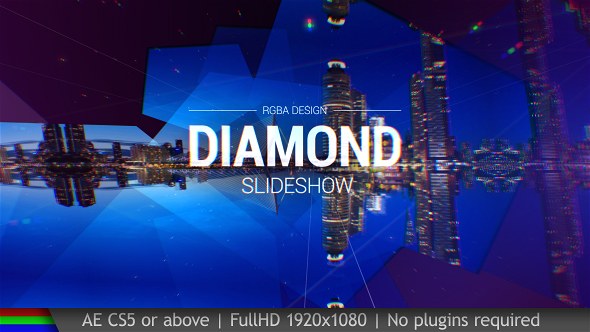Videohive Slideshow Diamond Titles template preview